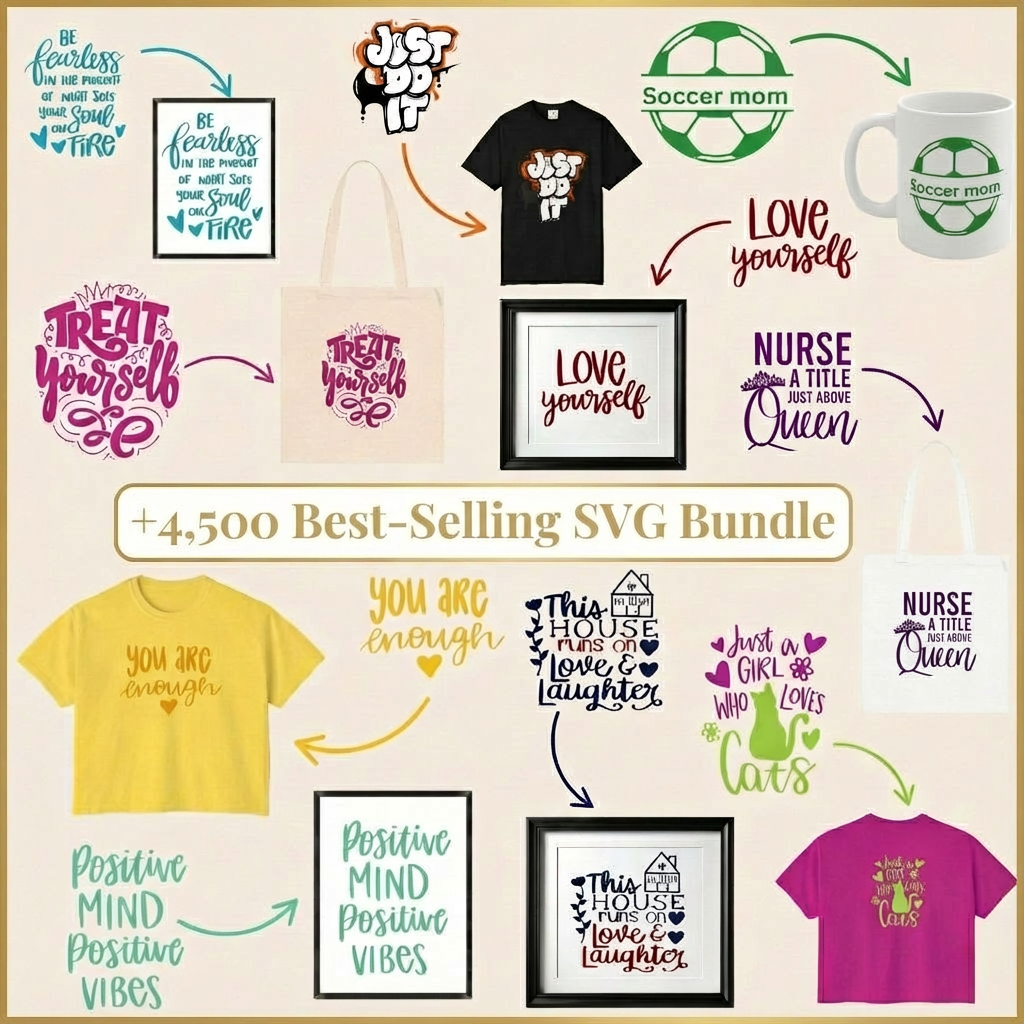+4.500 Best-Selling SVG Bundle
